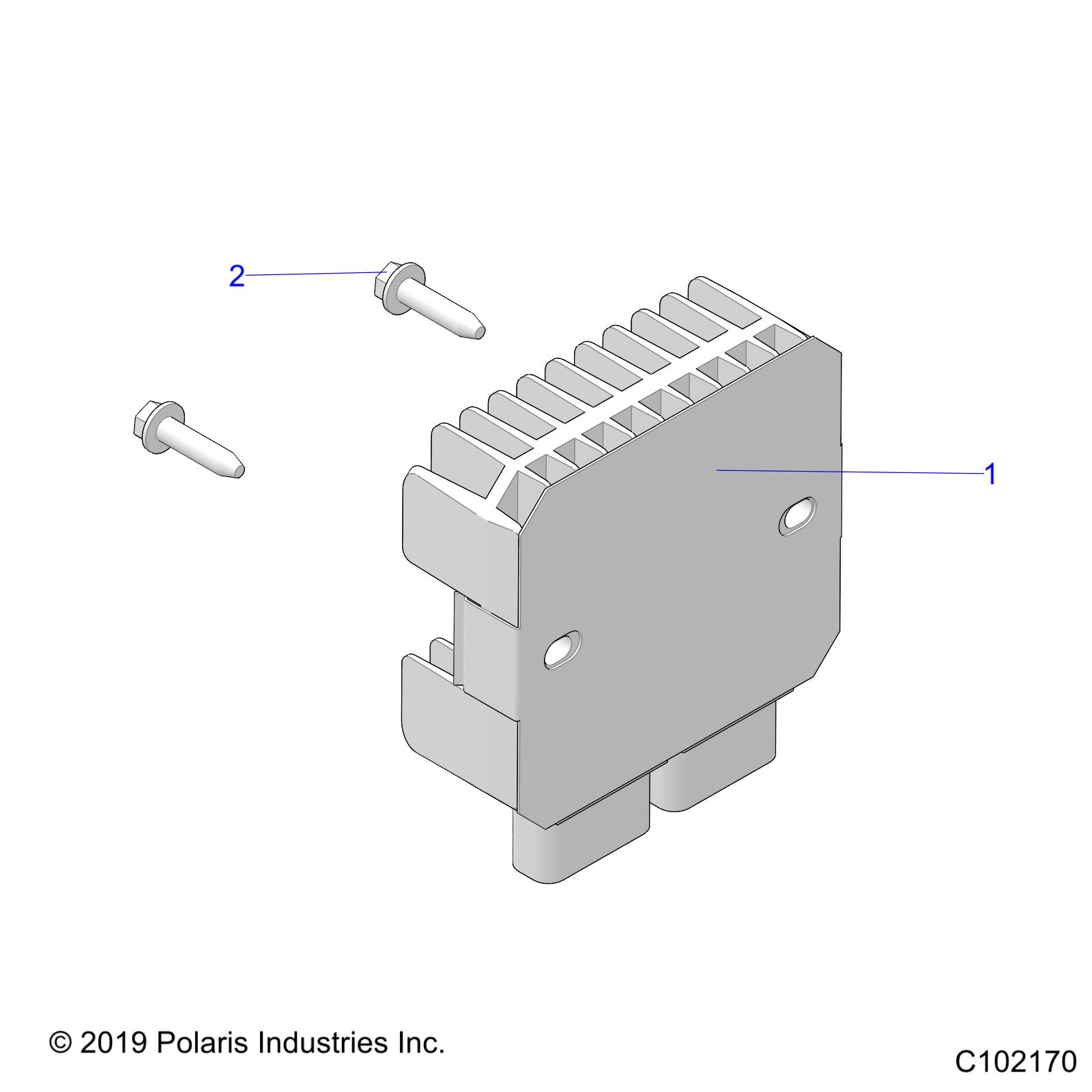 ELECTRICAL, VOLTAGE REGULATOR AND MOUNTING - A24S6E57A1 (C102170)