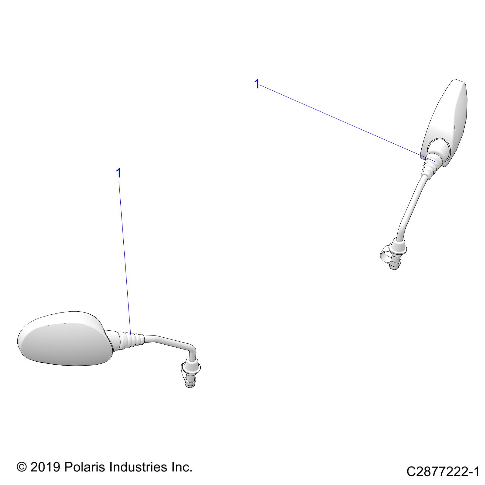 BODY, MIRRORS - A20SDE57K5 (C2877222-1)