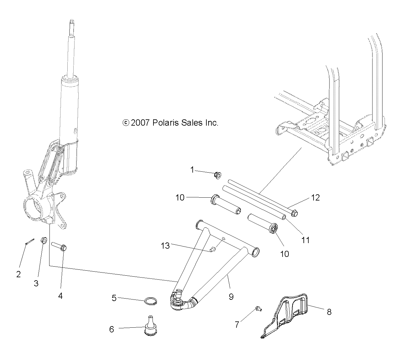 SUSPENSION, A-ARM and STRUT MOUNTING - A09LH27AX/AZ (49ATVAARM08SP300)