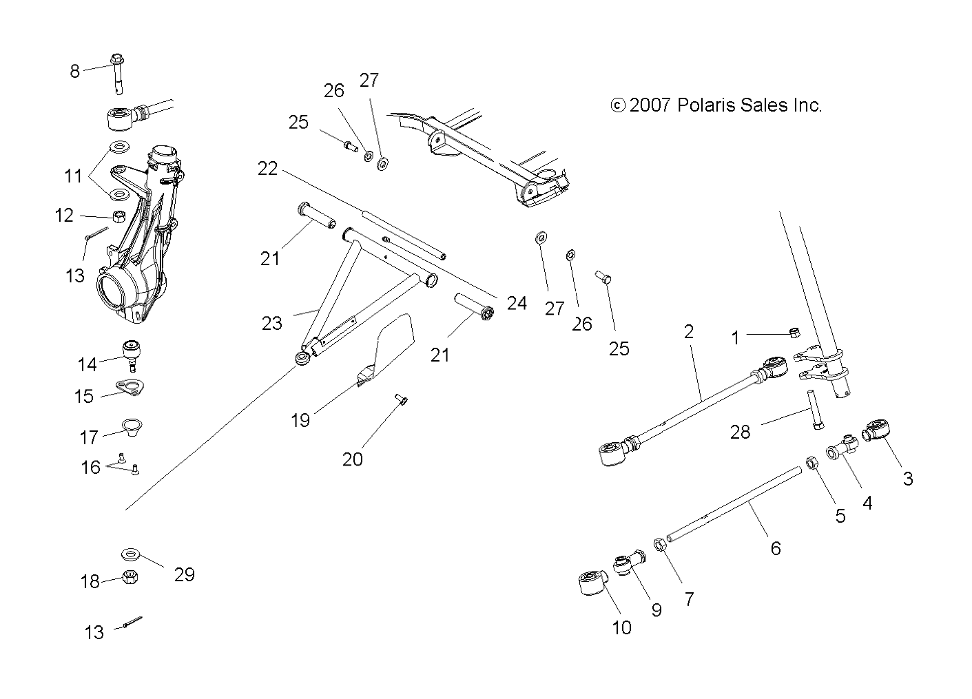 SUSPENSION, FRONT - A07CL50AA (49ATVAARM6X6)