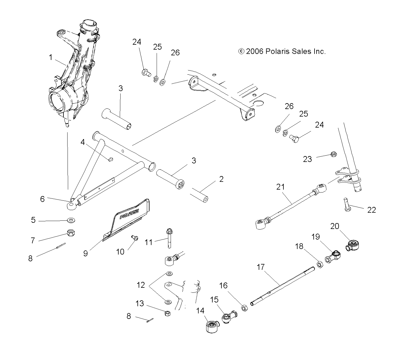 SUSPENSION, FRONT - A07MH76FA (49ATVAARM800EFI)