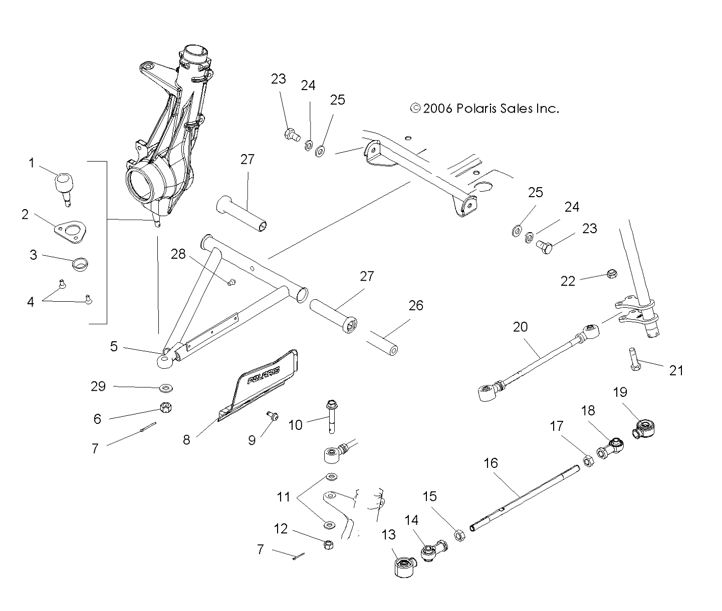 SUSPENSION, FRONT - A07MH46AA/AZ  (49ATVAARMSP450)