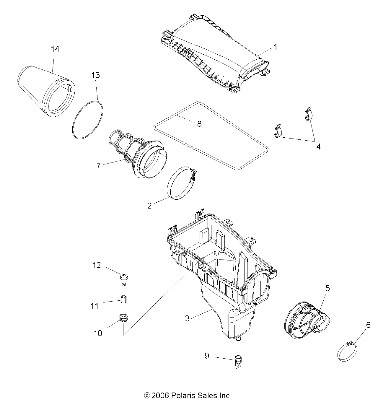 AIR INTAKE - A07GP52AA/AB (49ATVAIRBOX07OUT525)