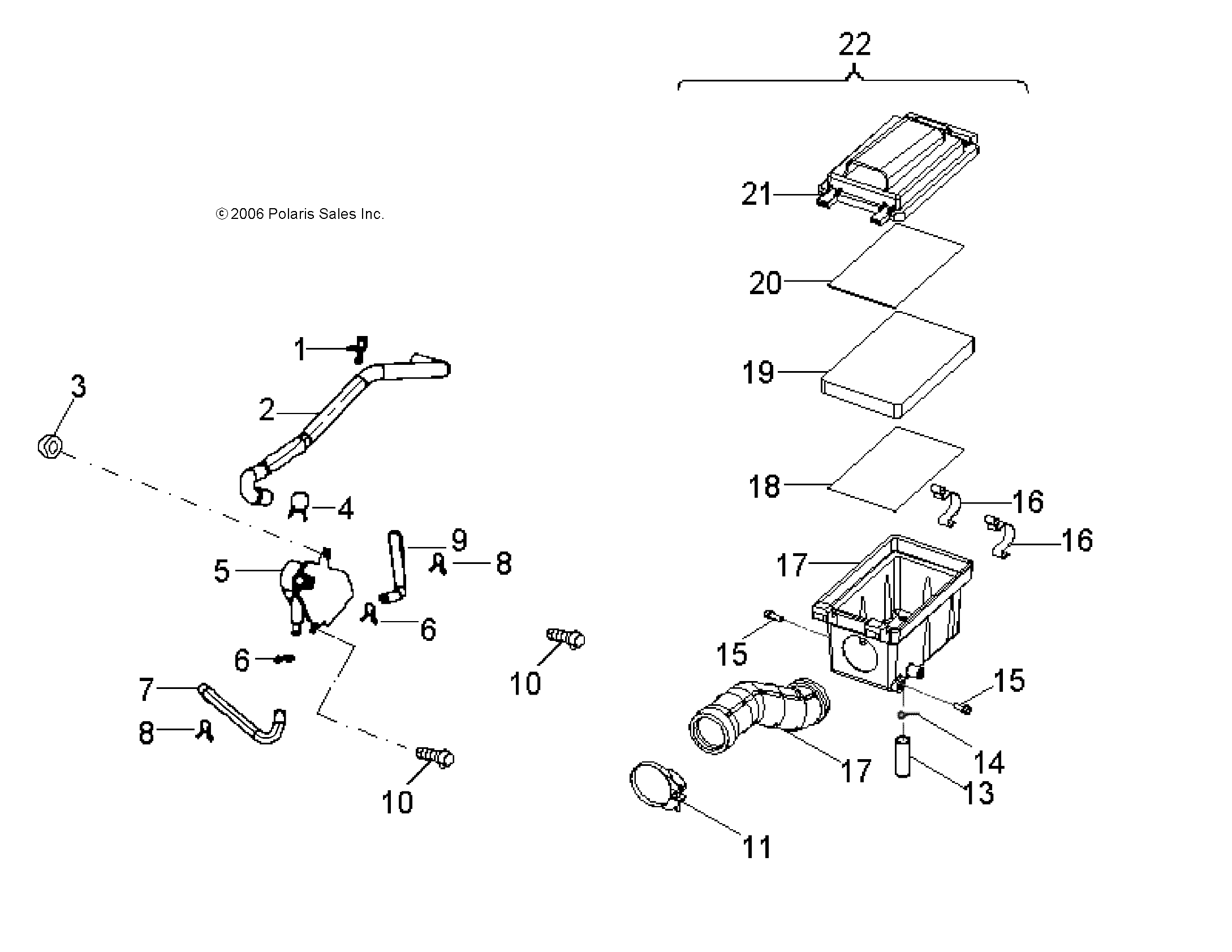 AIR CLEANER - A07KA05CA/CB/CD (49ATVAIRBOX07PRED50)