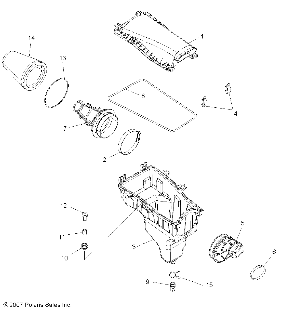 ENGINE, AIR INTAKE SYSTEM - A09GP52AA (49ATVAIRBOX08OUT525)