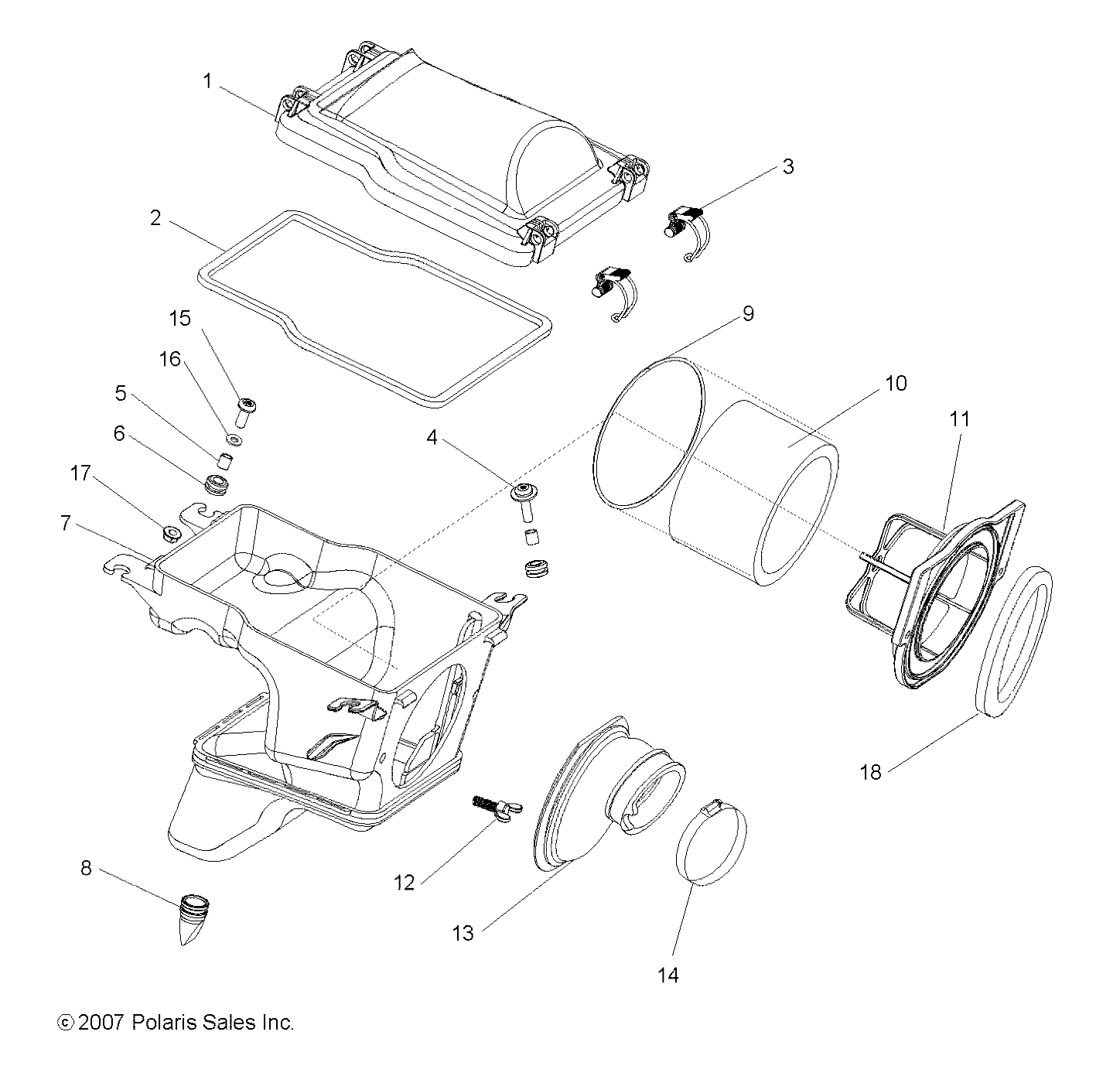 ENGINE, AIR INTAKE SYSTEM - A08GJ52AA/AB/AC (49ATVAIRBOX08OUT525S)