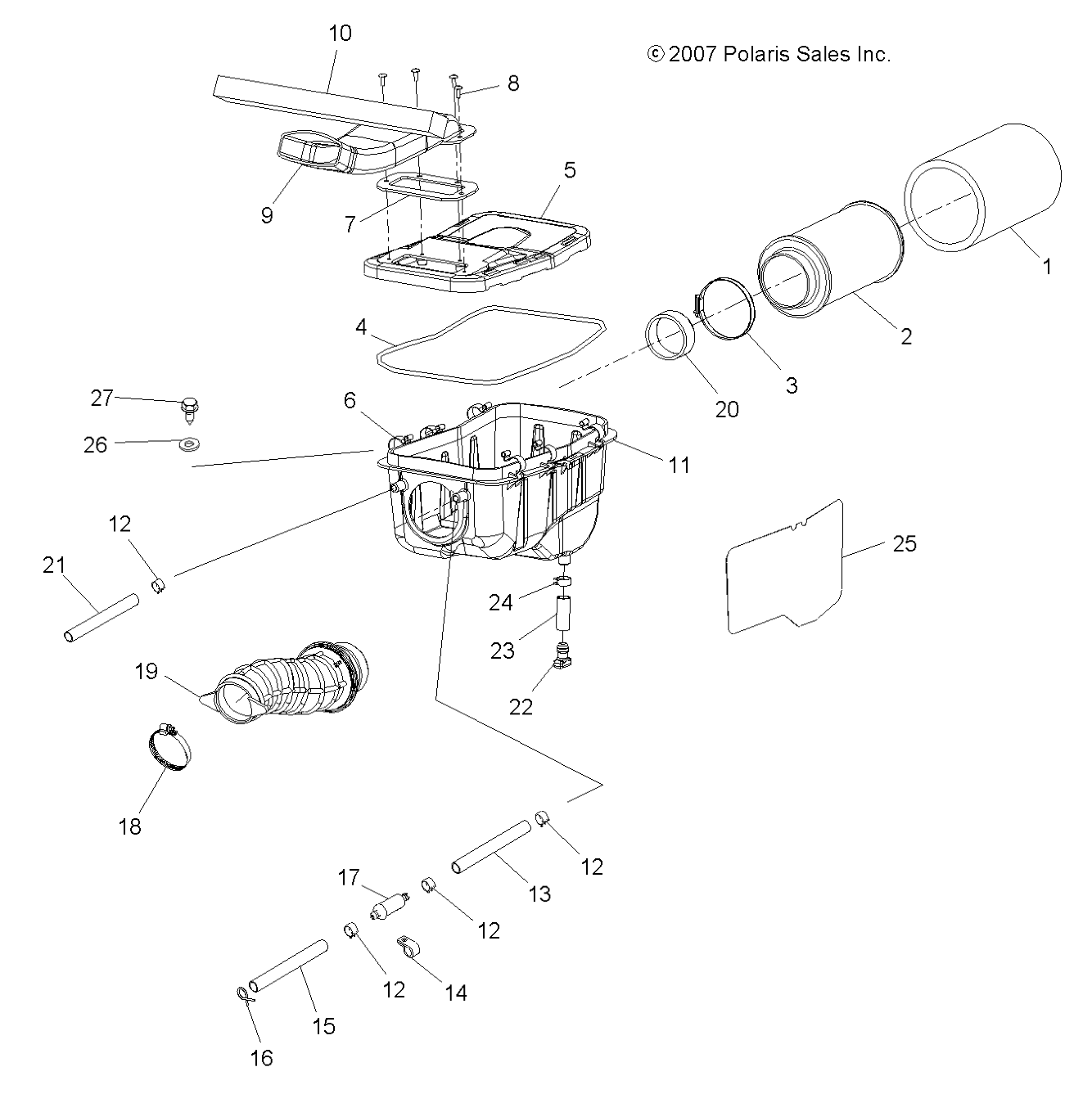 ENGINE, AIR INTAKE SYSTEM - A10LH46AX/AZ (49ATVAIRBOX08SP400)