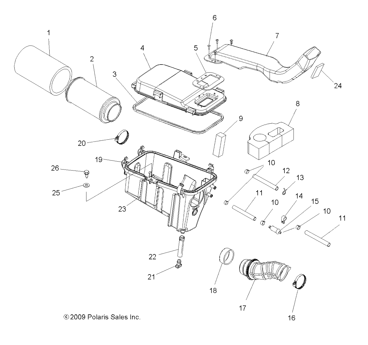 ENGINE, AIR INTAKE SYSTEM - A12DH50AX/AZ (49ATVAIRBOX10SP500TRG)