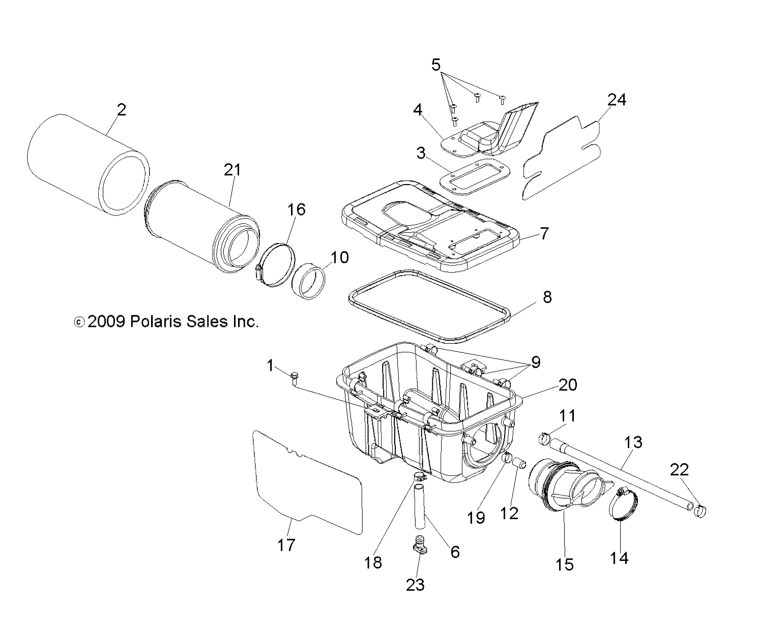 ENGINE, AIR INTAKE SYSTEM - A11EA32AA (49ATVAIRBOX10TBLZR)