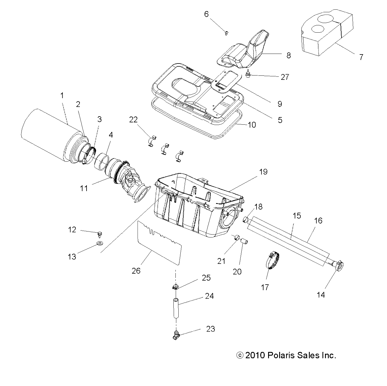 ENGINE, AIR INTAKE SYSTEM - A11MH76AX/AZ (49ATVAIRBOX11SP800)