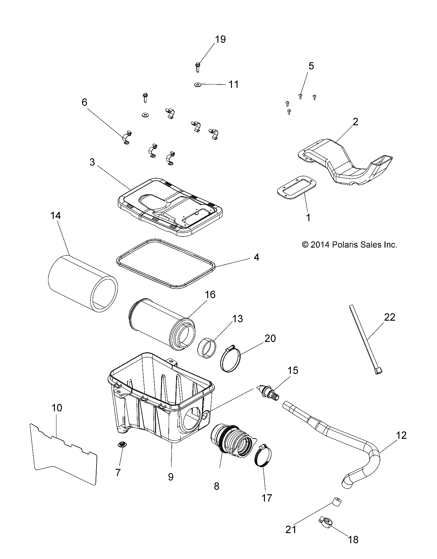 ENGINE, AIR INTAKE SYSTEM - A15SEH57AD (49ATVAIRBOX1570EPS)