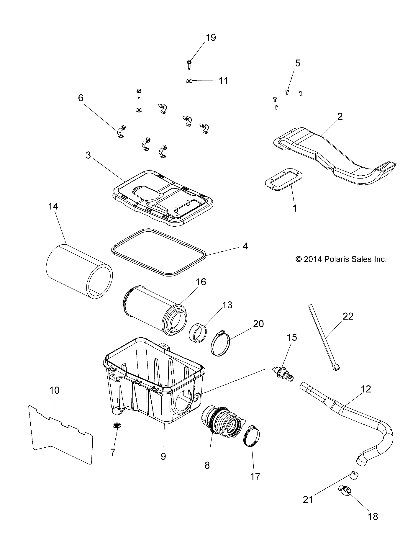 ENGINE, AIR INTAKE SYSTEM - A15SWE57AA/AD (49ATVAIRBOX15570X2)