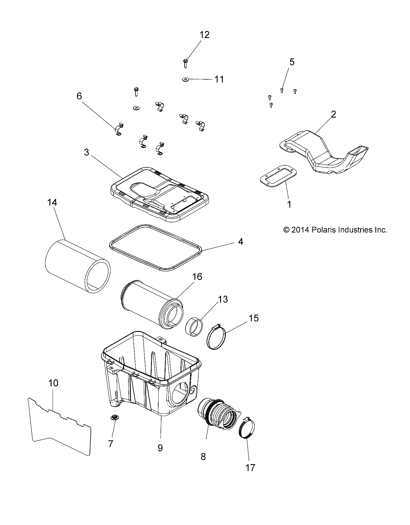 ENGINE, AIR INTAKE SYSTEM - A15SAA32EH (49ATVAIRBOX15SPETX)