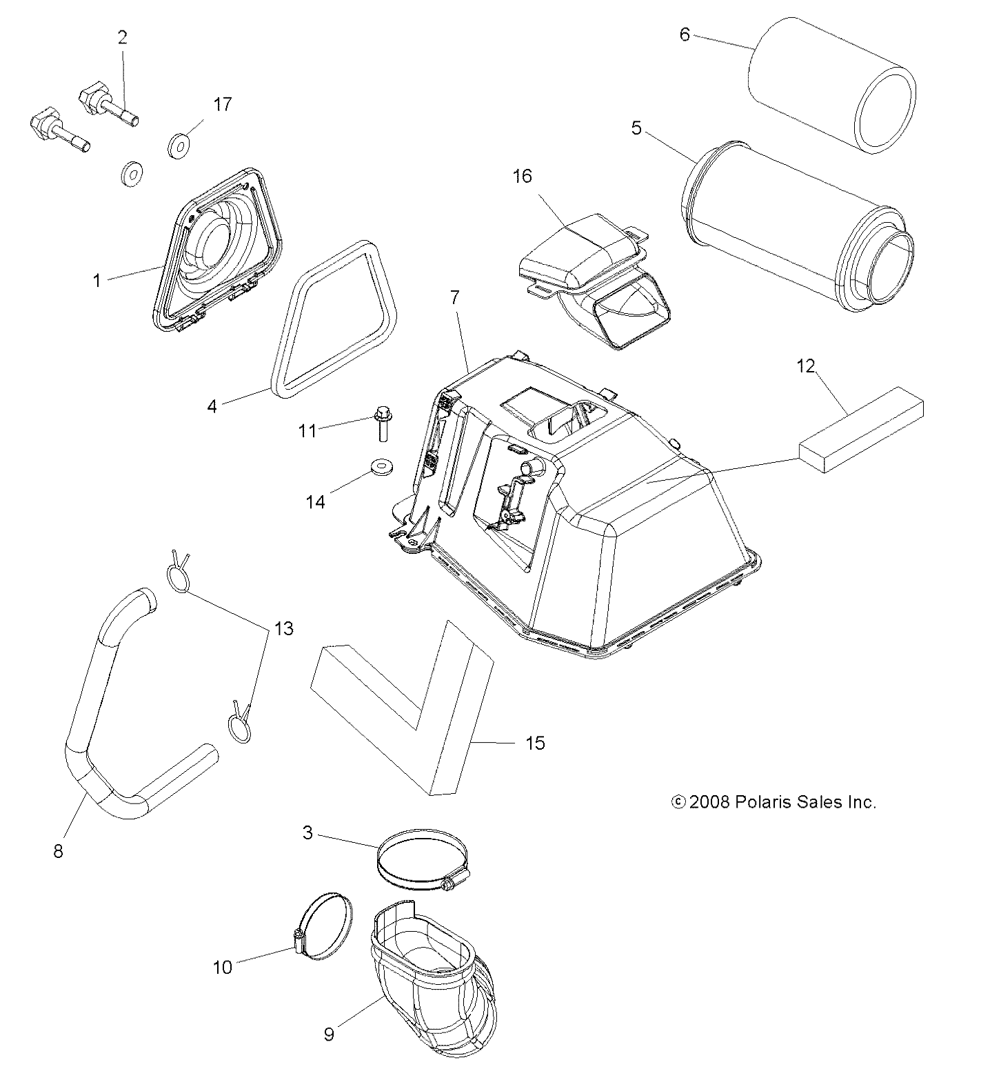 ENGINE, AIR INTAKE - A09ZN55F (49ATVAIRINTAKE09SPXP550)