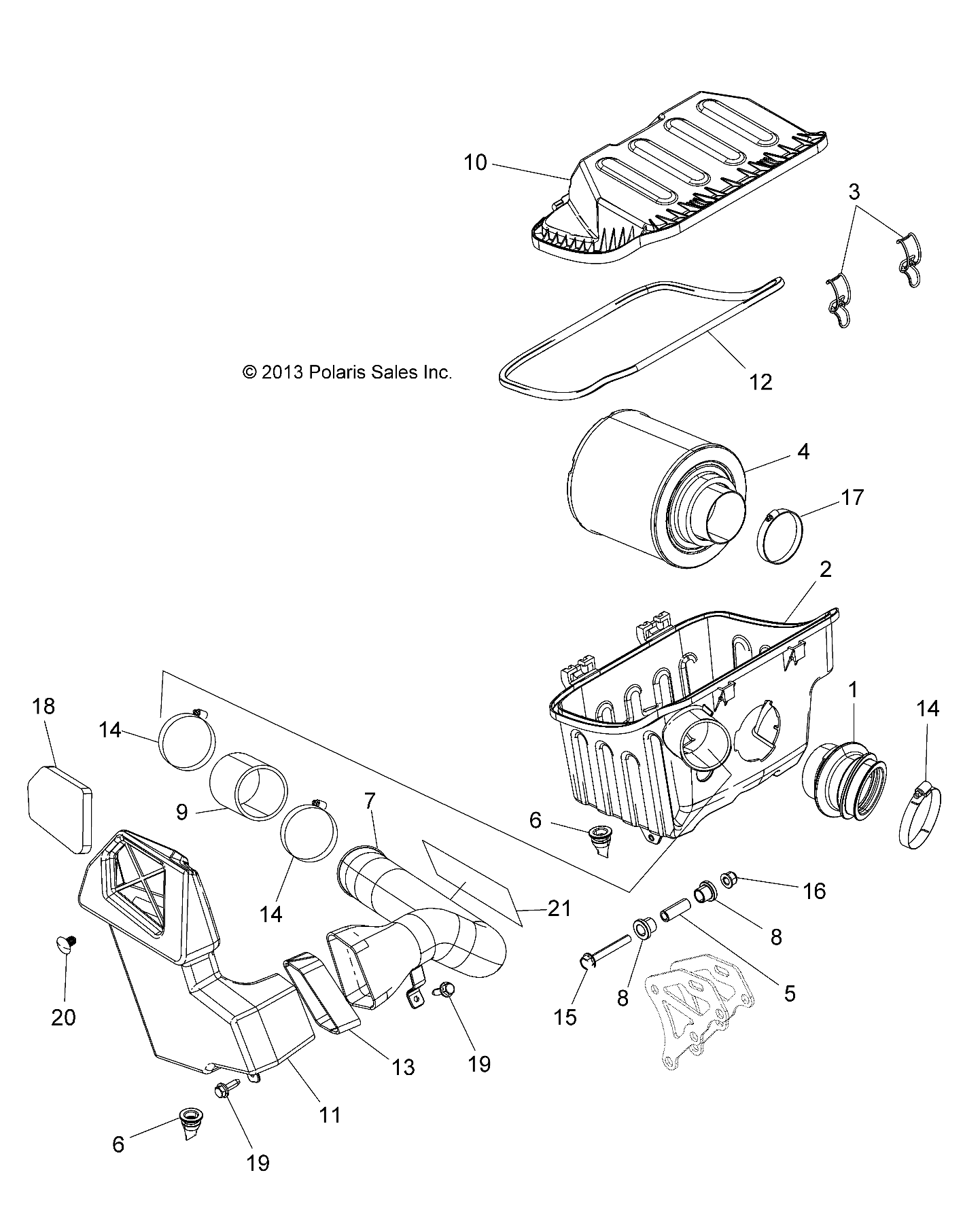 ENGINE, AIR INTAKE SYSTEM - A15DAH32EJ (49ATVAIRINTAKE14325)