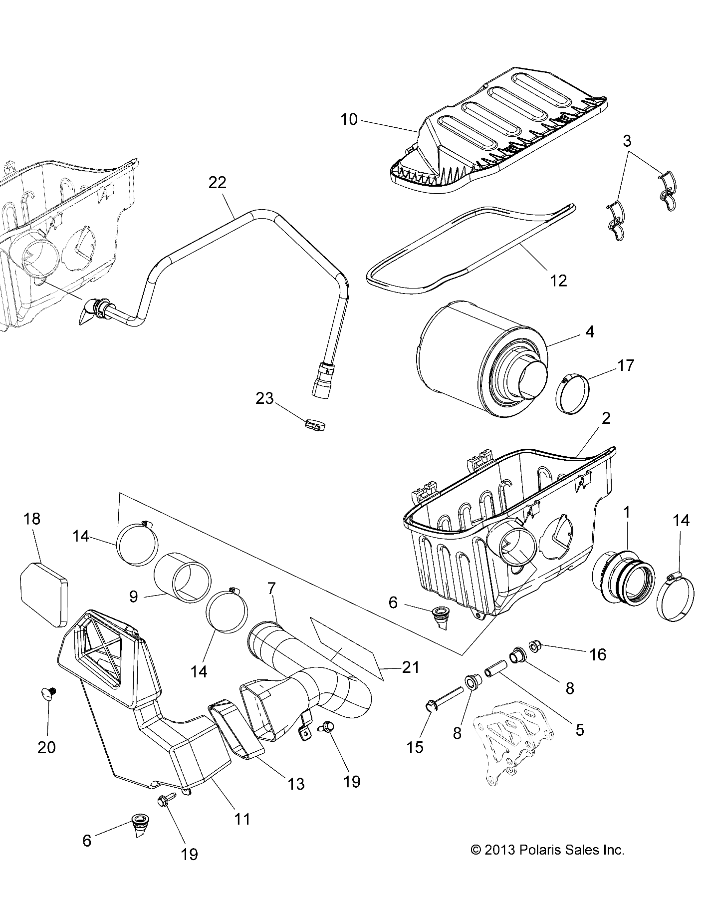 ENGINE, AIR INTAKE SYSTEM - A15DAA57EJ/EH/EEK (49ATVAIRINTAKE15ACE570)