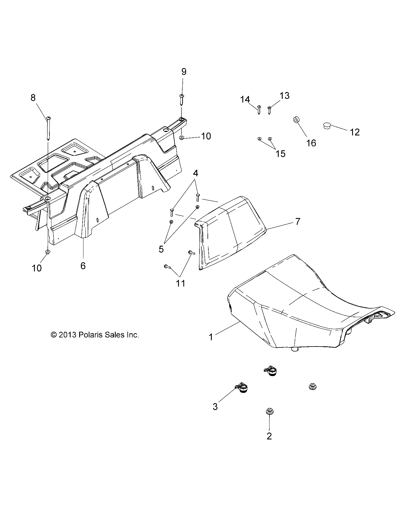 BODY, SEAT AND BACKREST - A19SUE57D5 (49ATVBACKREST14570UTE)