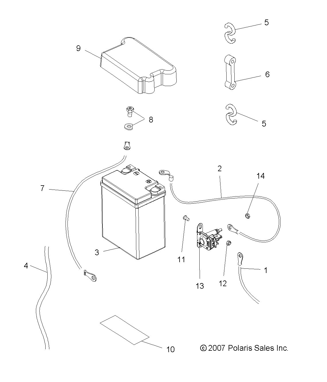 ELECTRICAL, BATTERY - A08CL50AA (49ATVBATTERY086X6)