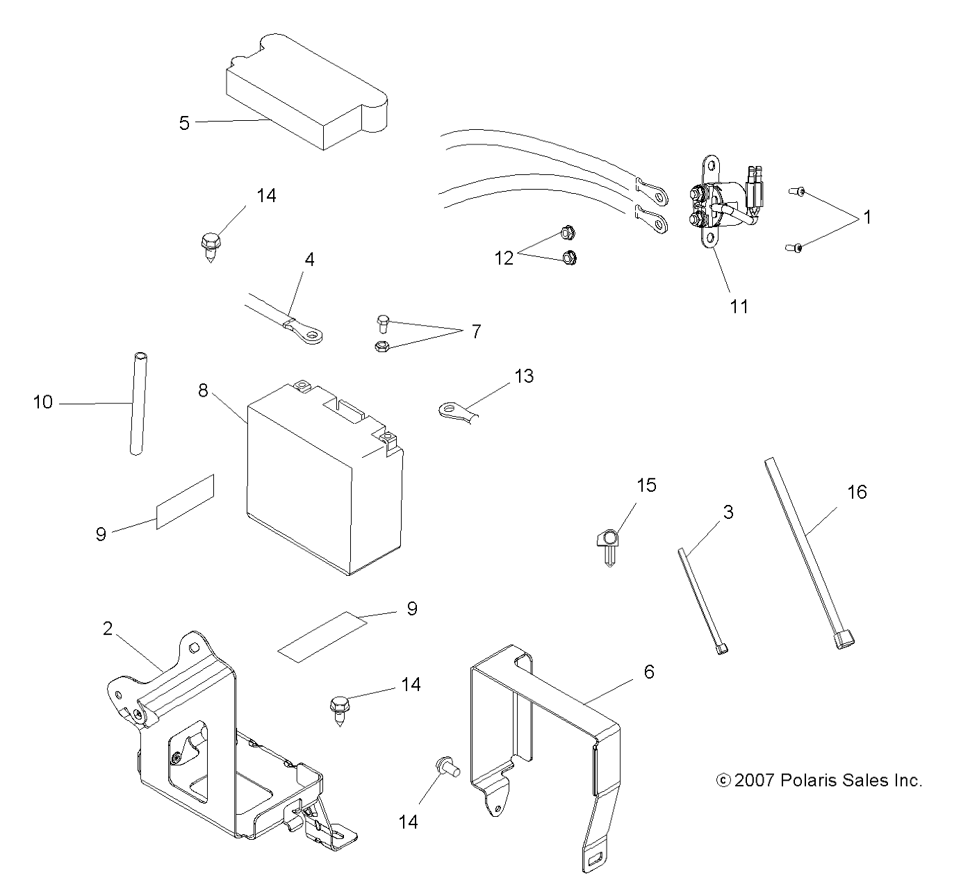 ELECTRICAL, BATTERY - A08LH46AQ/AX/AZ (49ATVBATTERY08SP400)