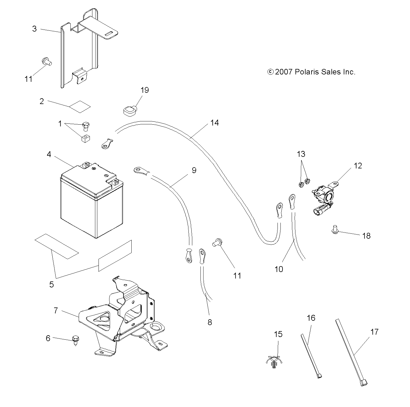 ELECTRICAL, BATTERY - A08DN76AF/AG/AH/AL/AJ/AS (49ATVBATTERY08SPTRG800)