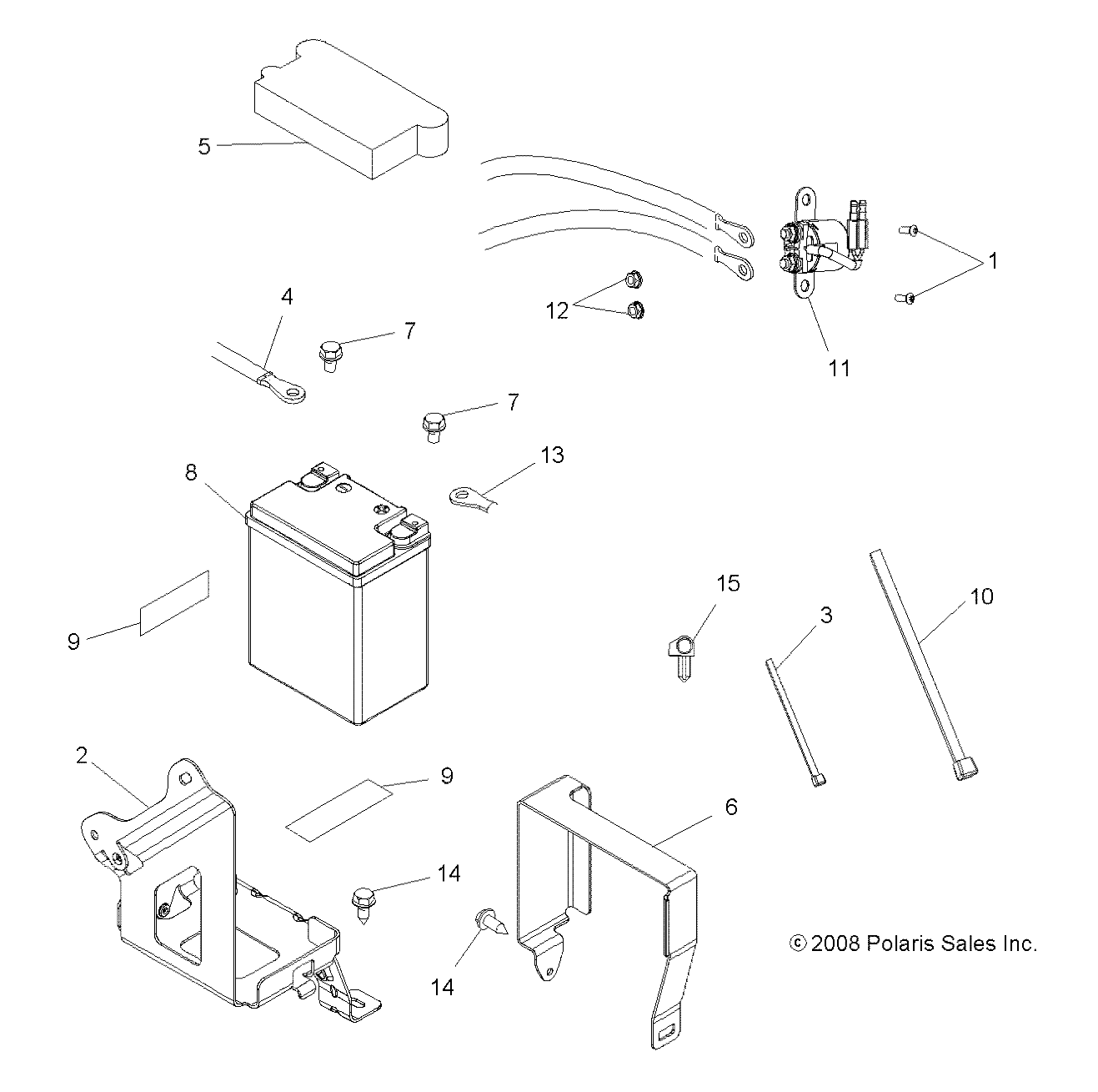 ELECTRICAL, BATTERY - A09LH46AQ/AX/AZ (49ATVBATTERY09SP400)