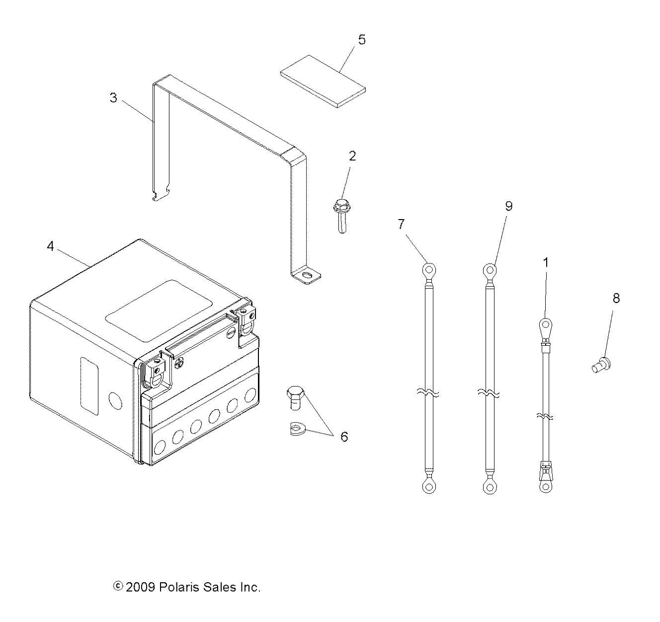 ELECTRICAL, BATTERY - A09ZN85/8X ALL OPTIONS (49ATVBATTERY09SPXP850)