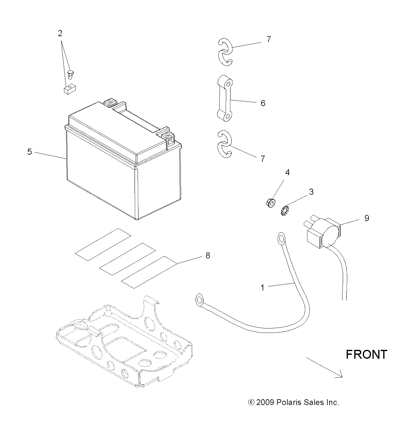 ELECTRICAL, BATTERY - A11GP52AA (49ATVBATTERY10OUT525)