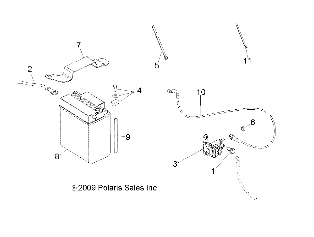 ELECTRICAL, BATTERY - A11EA32AA (49ATVBATTERY10TBLZR)