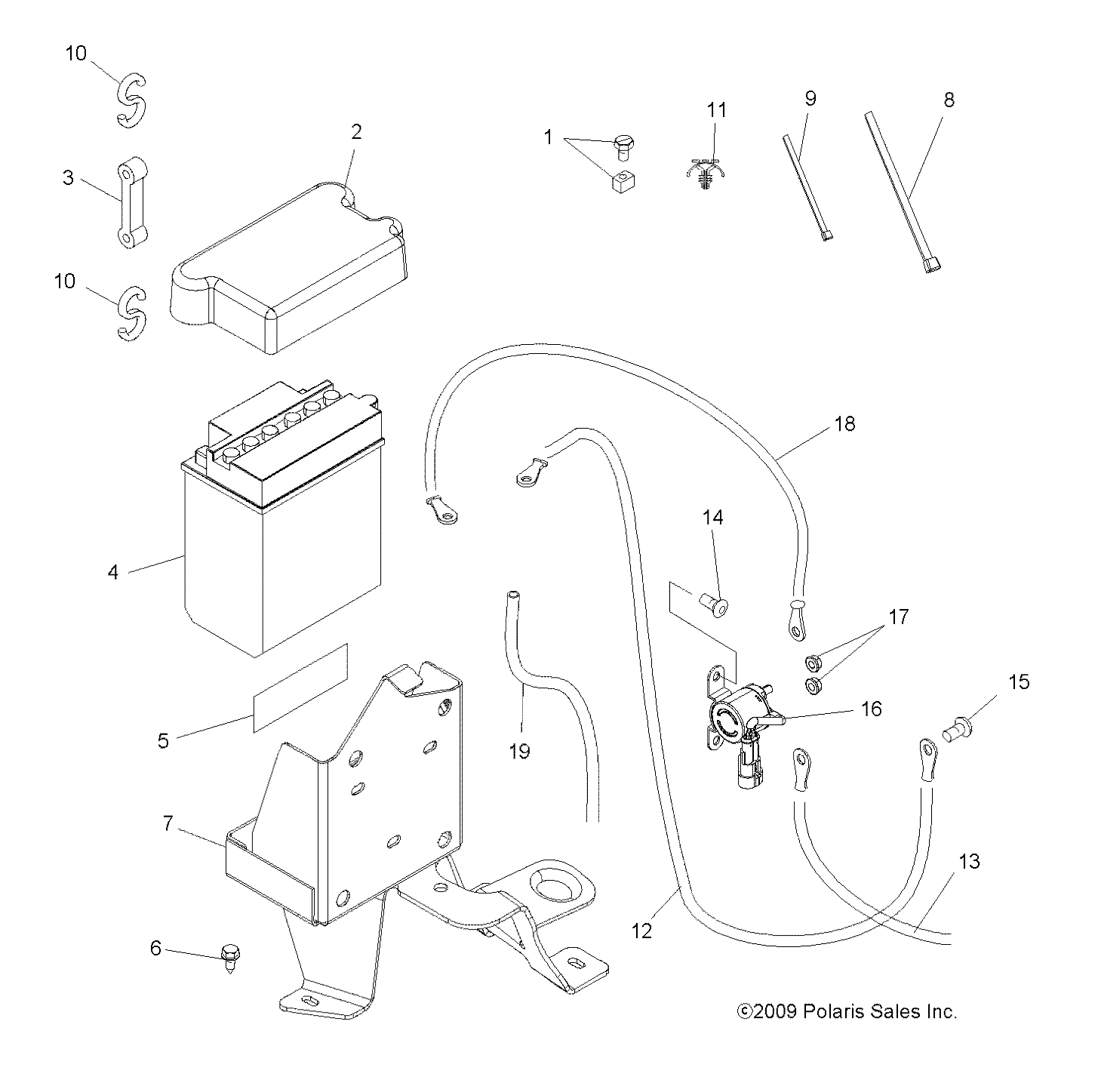 ELECTRICAL, BATTERY - A13DH50AX/AZ (49ATVBATTERY11SP500TRG)