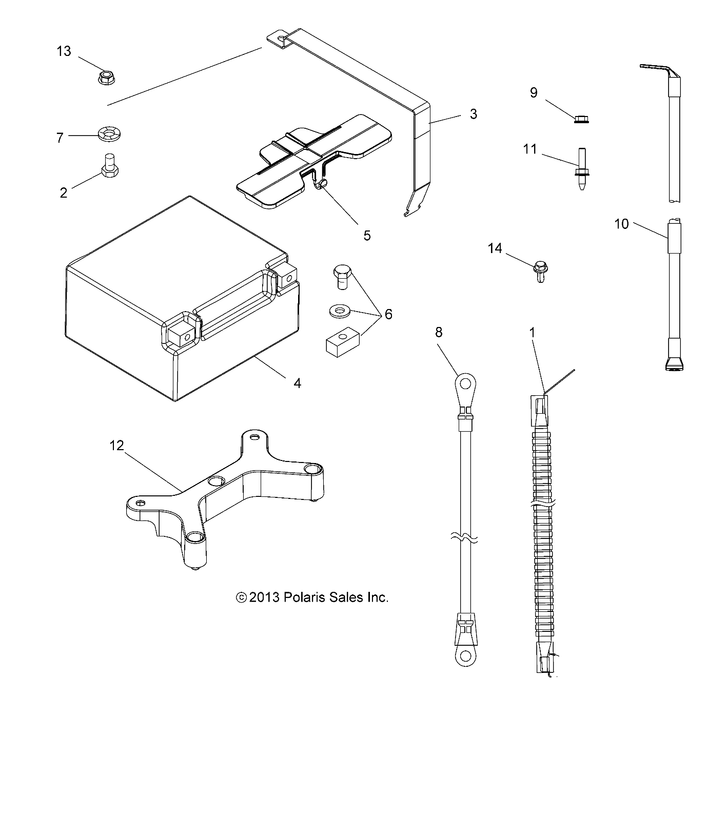 ELECTRICAL, BATTERY - A14DN8EFQ (49ATVBATTERY14SP850TRGI)