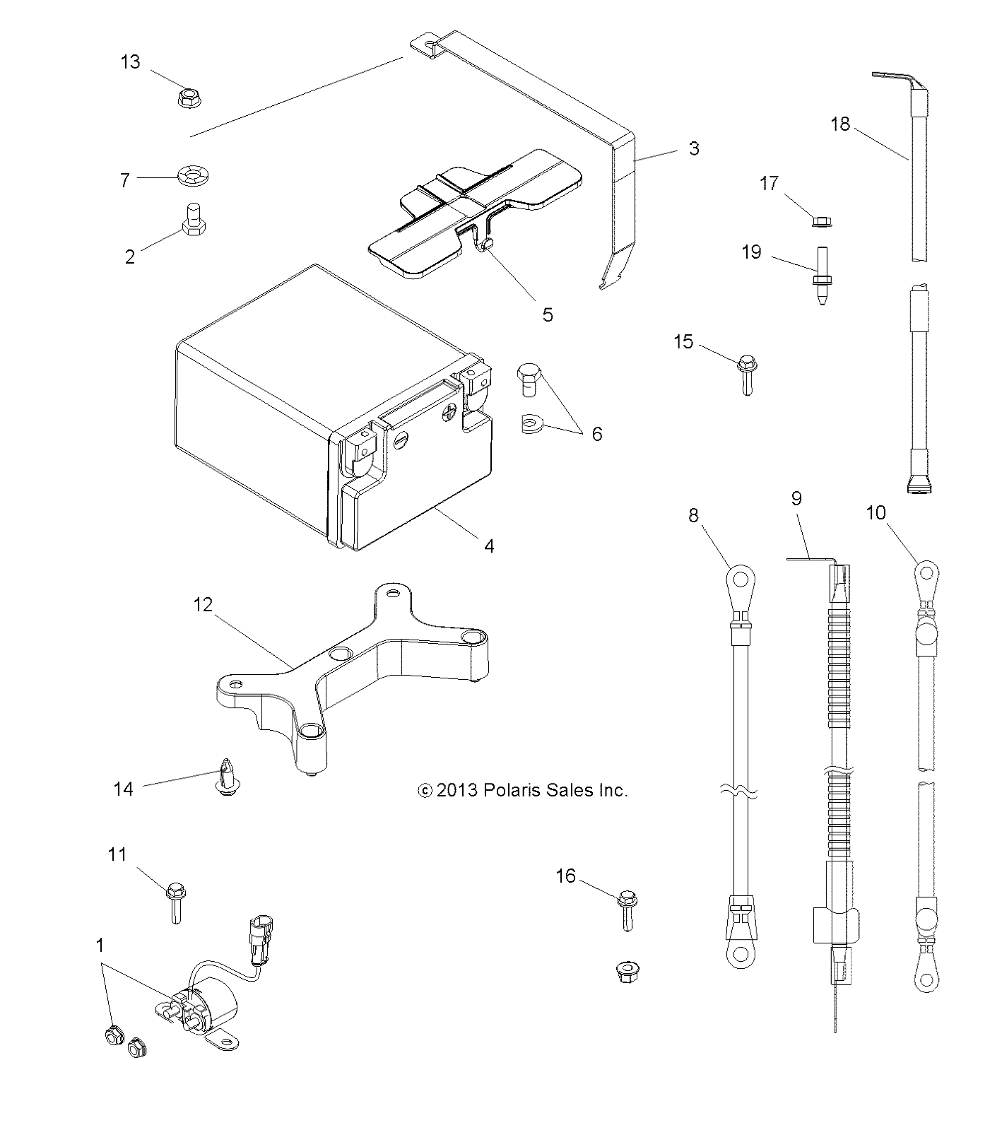 ELECTRICAL, BATTERY - A14TN55FA (49ATVBATTERY14SPX2550I)