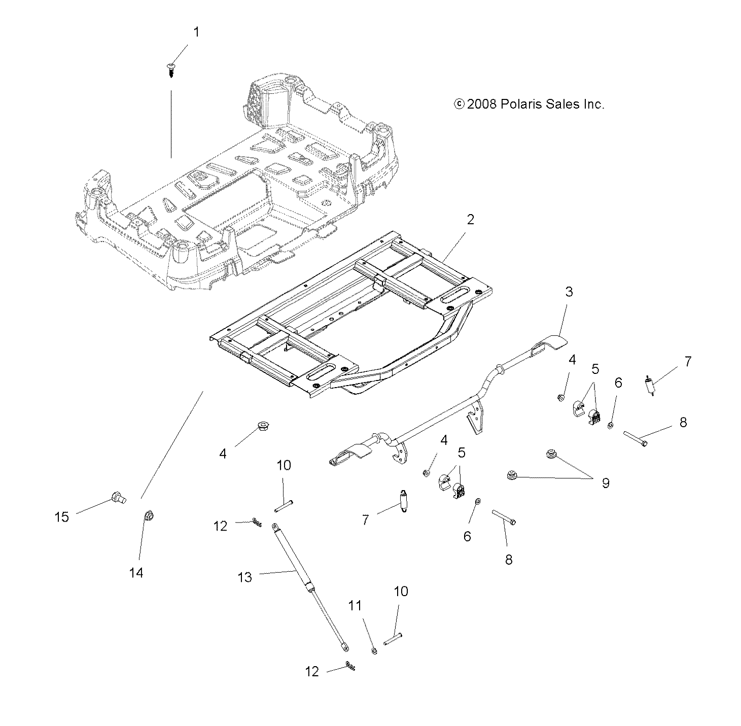 BODY, BOX FRAME and LATCH - A09TN50AX/AZ (49ATVBOXSPX2)