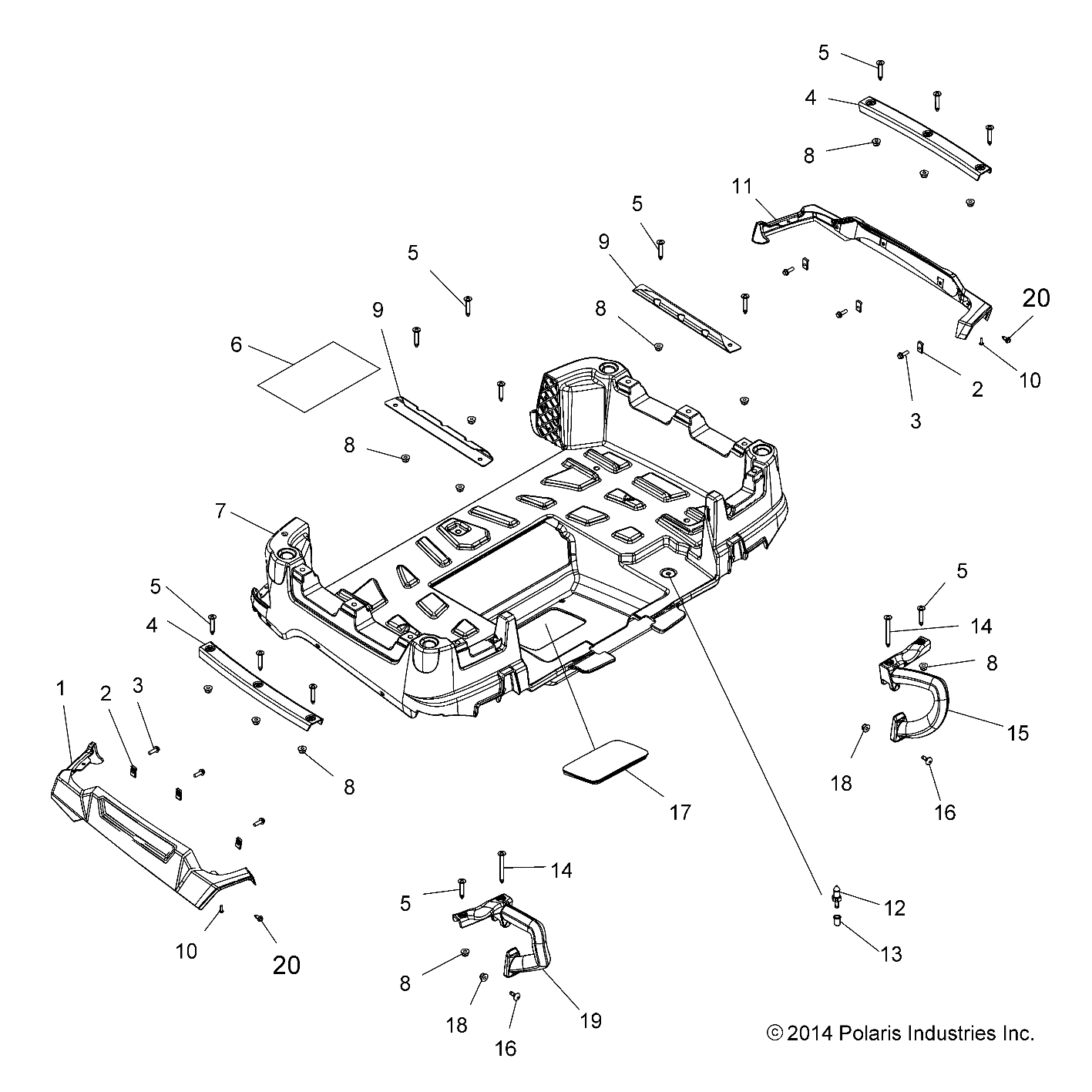 BODY, BOX, REAR - A19SWE57R1 (49ATVBOXRR15570X2)