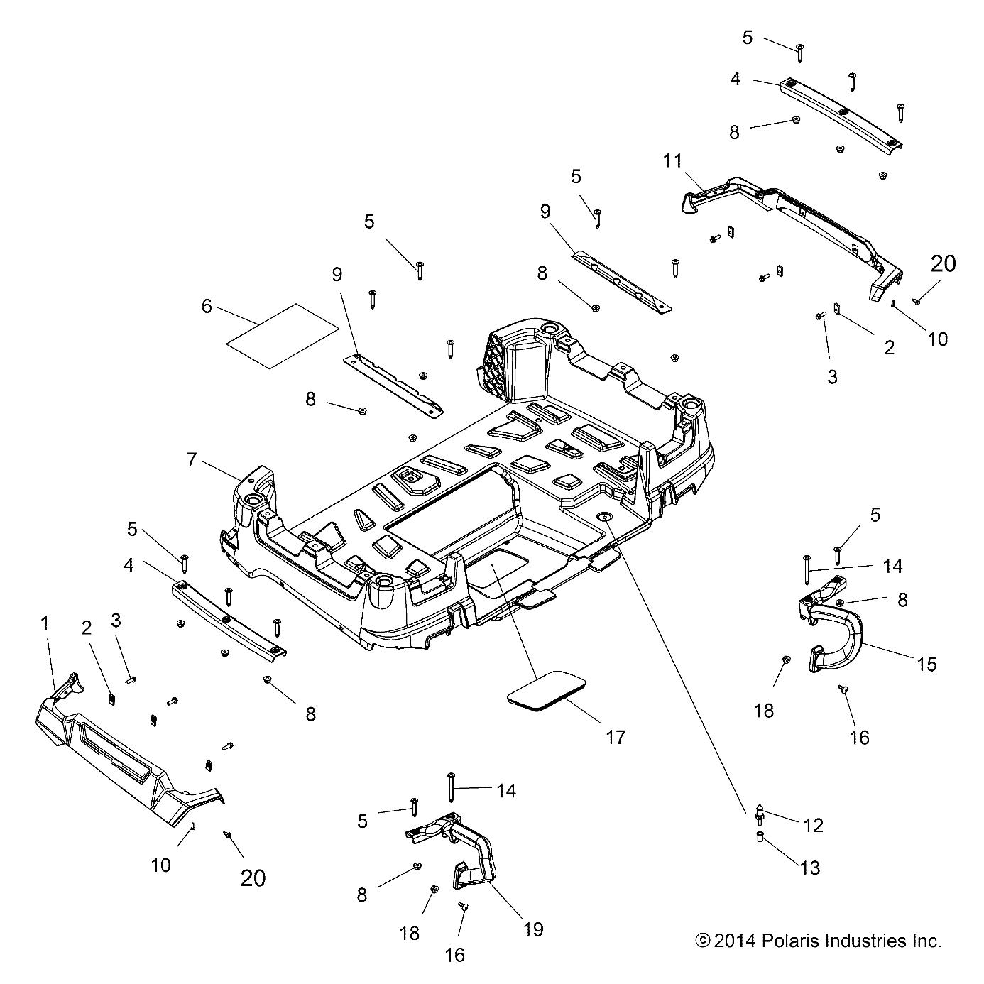 BODY, BOX, REAR - A15SWE57FA (49ATVBOXRR1570X2)