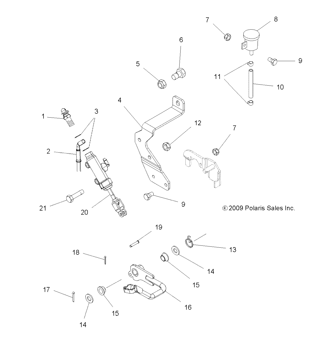 BRAKES, FOOT BRAKE - A10MH50FX/FF (49ATVBRAKEFOOT10SP500I)