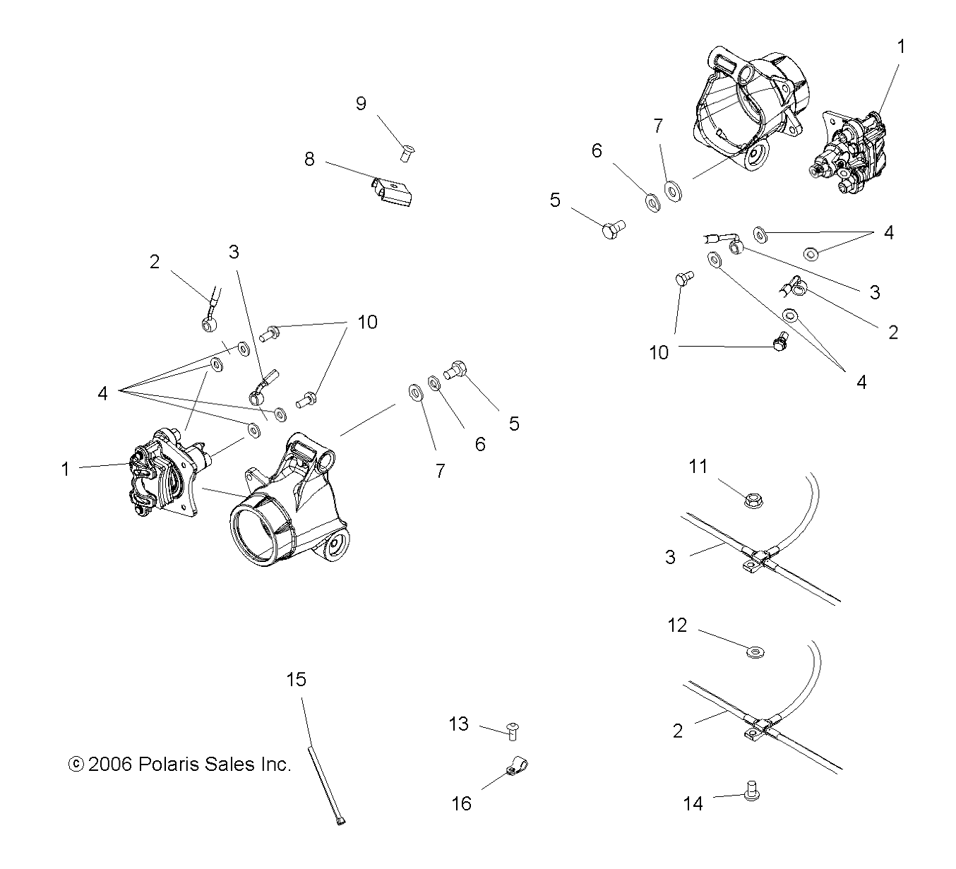 BRAKE LINES, REAR - A07MH76FA (49ATVBRAKERR078EFIIN)