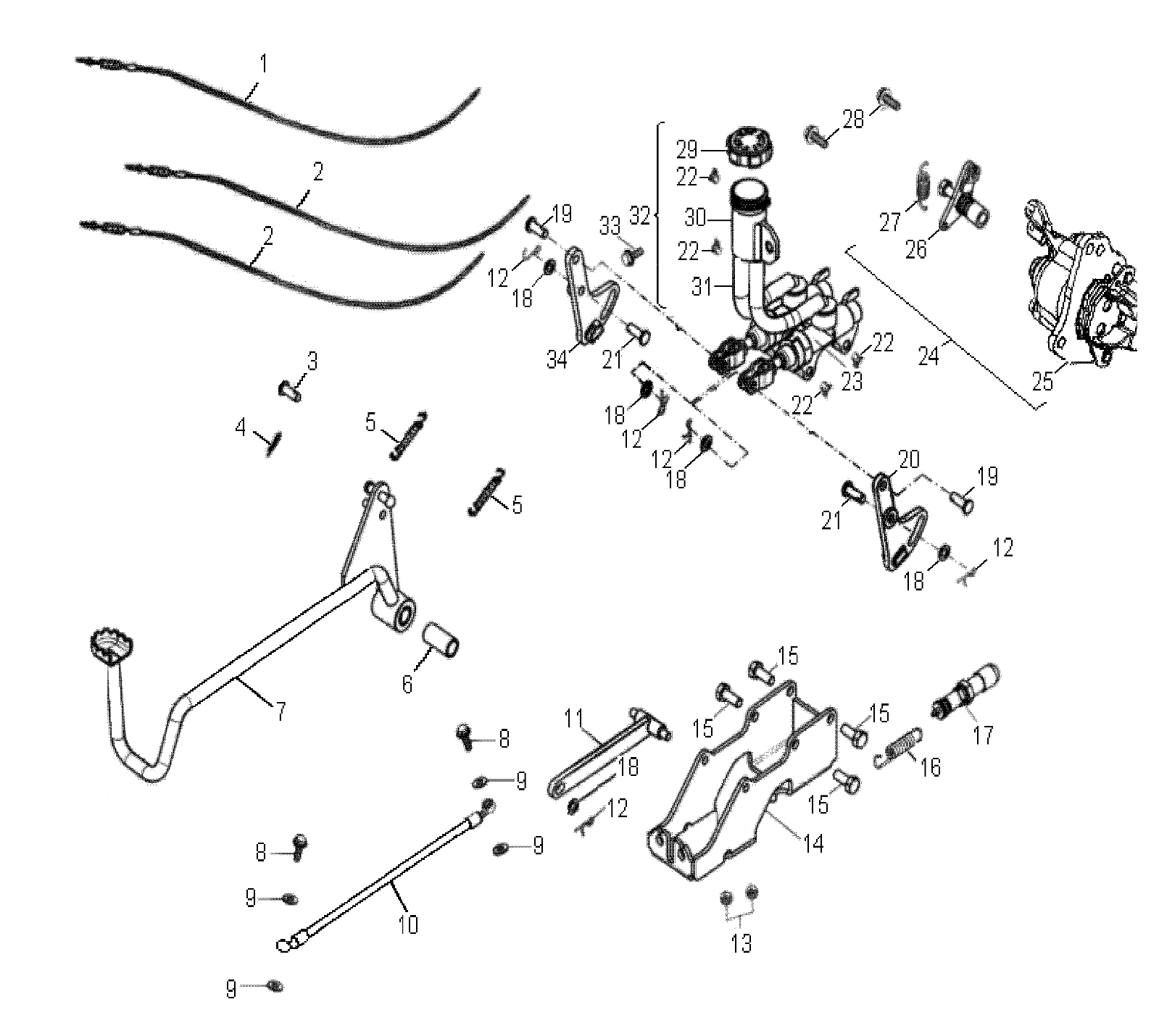 BRAKES, REAR - A08PB20EB (49ATVBRAKERR08PHXQD)