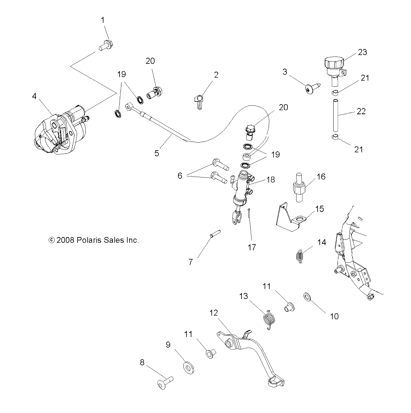 BRAKES, REAR BRAKE - A09GP52AA (49ATVBRAKERR09OUT525)