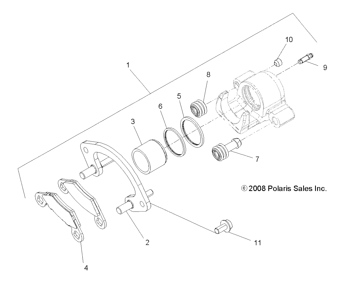 BRAKES, FRONT CALIPER - A20SYE95PH