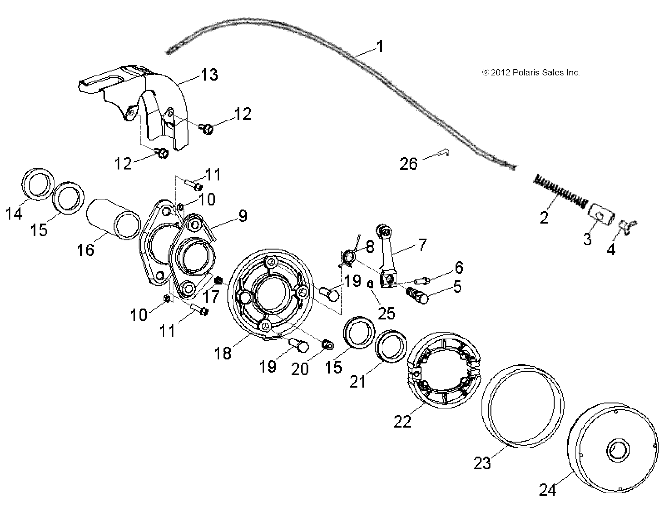 BRAKES, REAR - A17YAK05N4/N6 (49ATVBRAKERR13OUT50)