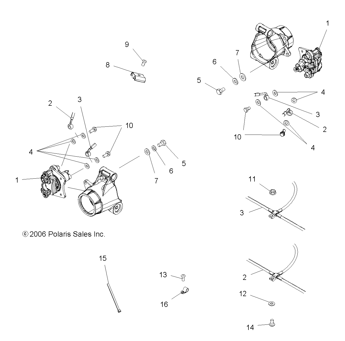 BRAKE, LINES, REAR - A07TH50EA (49ATVBRAKERRX2QUAD)