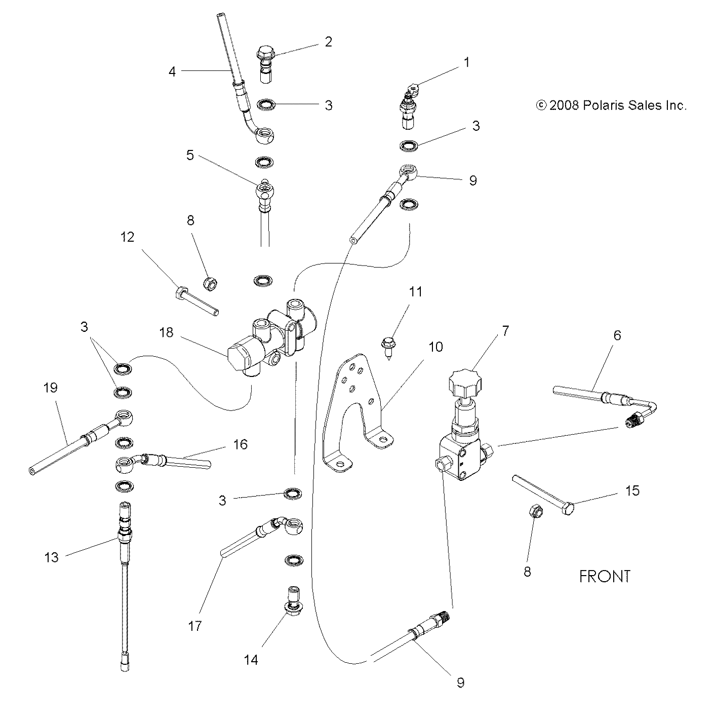 BRAKES, VALVE SYSTEM - A09ZN85FL/8CFL (49ATVBRAKEVALVE09SPXP850I)