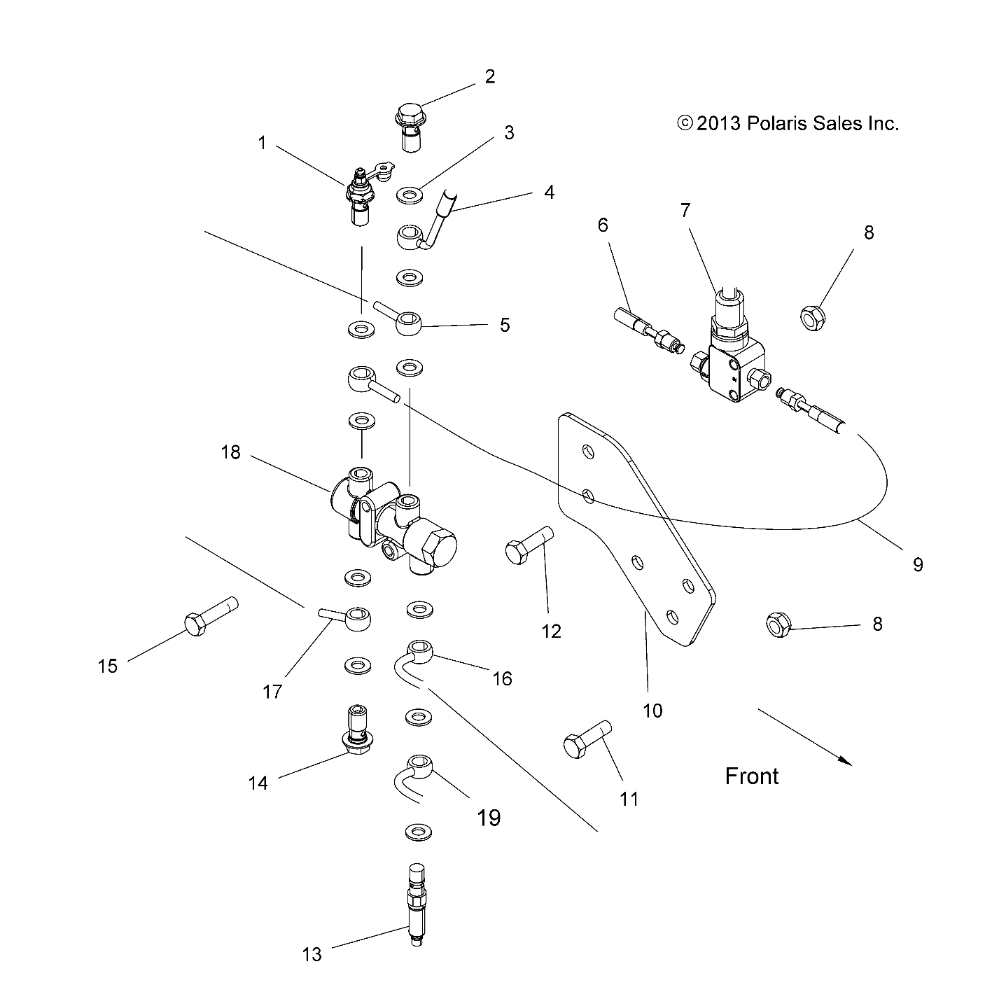 BRAKES, VALVE SYSTEM - A14DH57FJ (49ATVBRAKEVALVE14SP570F)