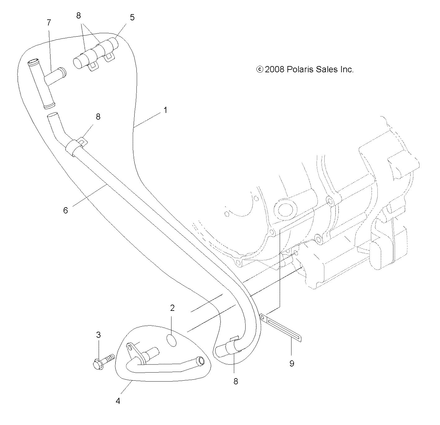 ENGINE, BREATHER - A14TN55FA (49ATVBREATHER09SPXP550)