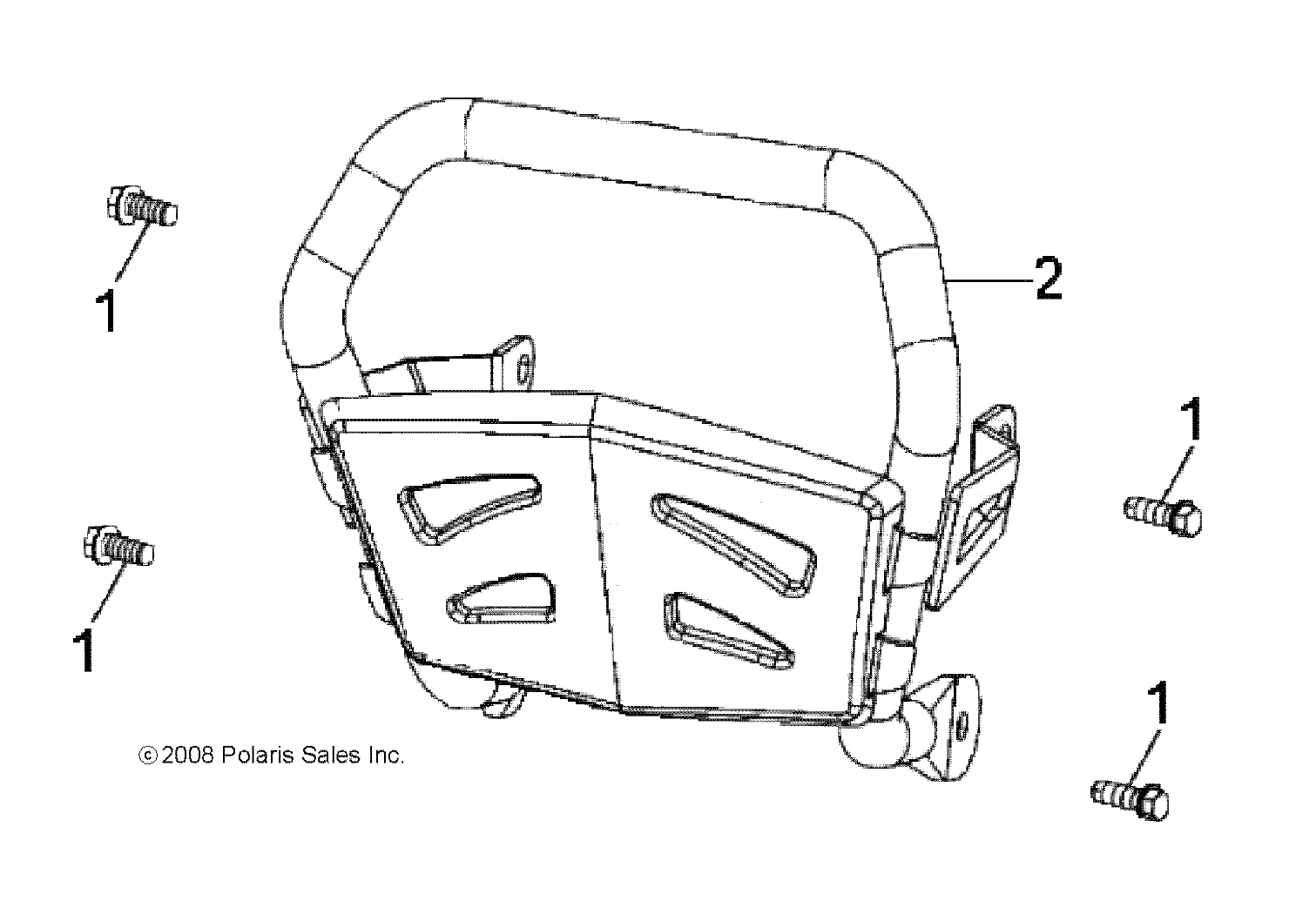 CHASSIS, BUMPER - A22YAK11N6/N7 (49ATVBUMPER07OTLW90)