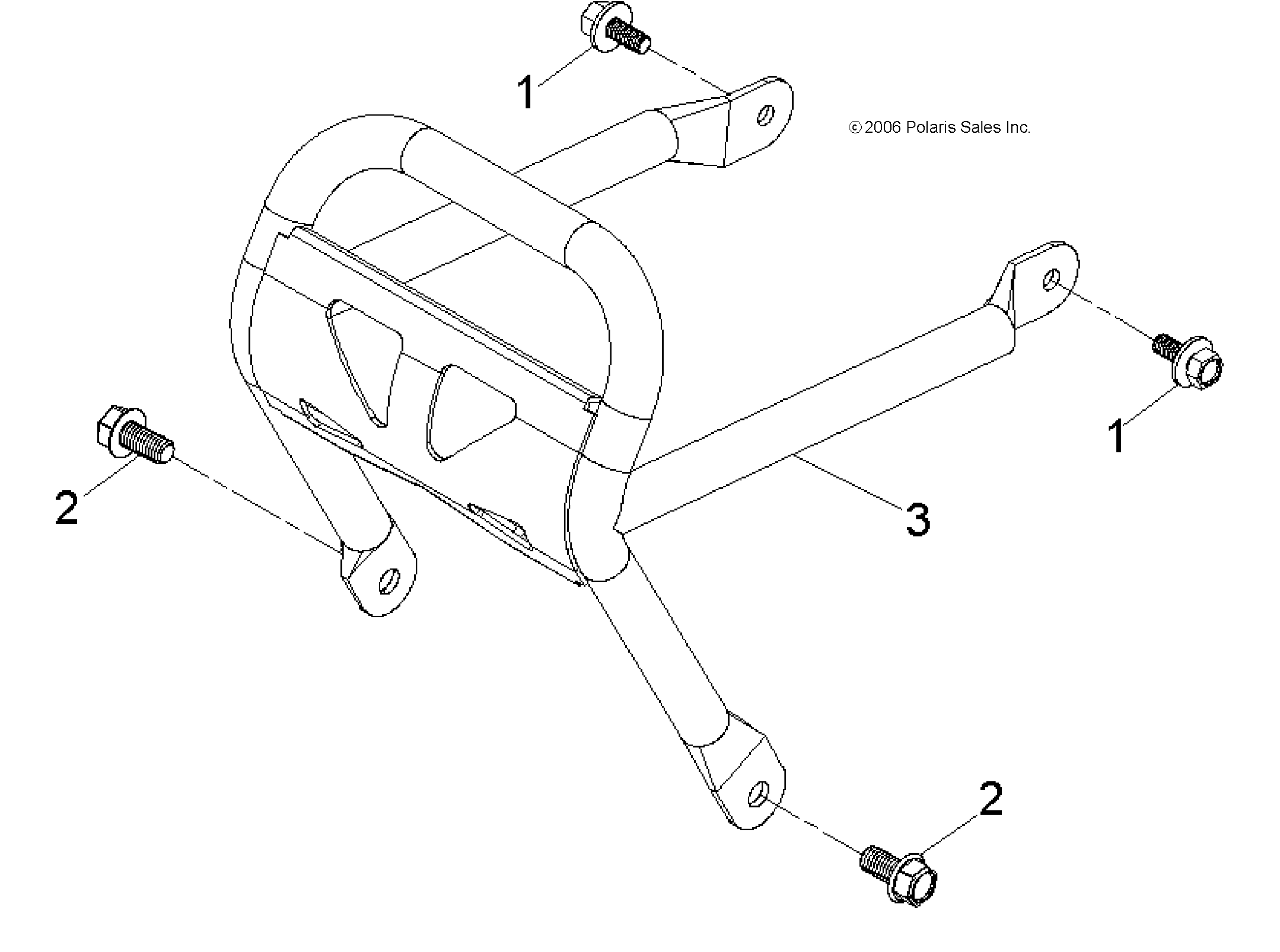 CHASSIS, BUMPER - A18YAK05B4/B6/A4/A6 (49ATVBUMPER07PRED50)