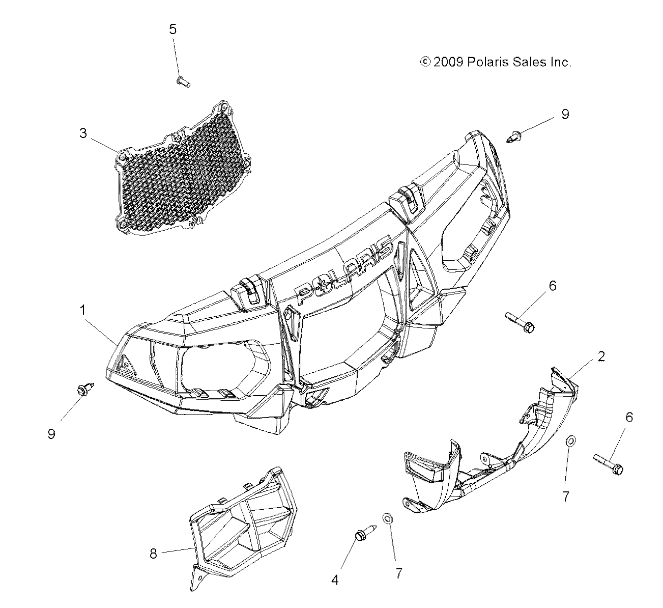 BODY, FRONT BUMPER and MOUNTING - A10DX55AL/AF (49ATVBUMPER10SPXPX2550)