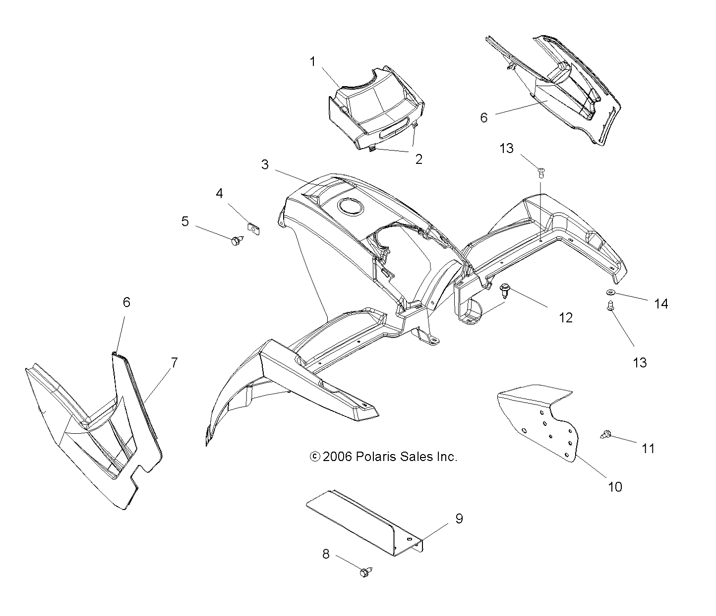 CAB, FRONT - A07MH68AX/AY/AZ (49ATVCAB07700)