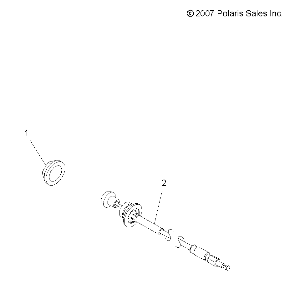 ENGINE, CHOKE CABLE - A11NG50AA (49ATVCABLE08SCRAM)