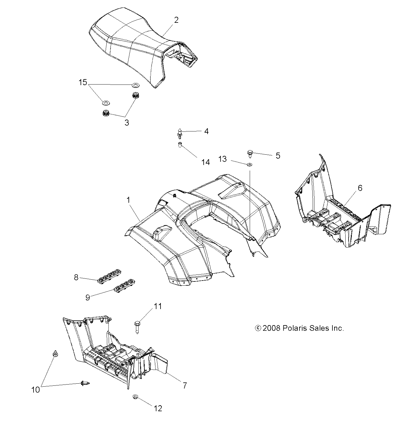 BODY, REAR CAB and SEAT - A09LH46AQ/AX/AZ (49ATVCABRR09SP400)